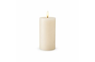 Bougie LED Uyuni couleur Old White 78 mm x 152 mm