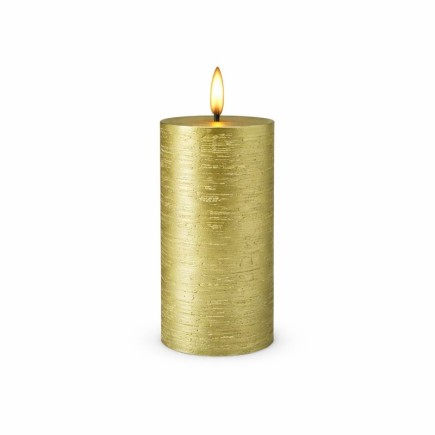 Uyuni LED kaars kleur Goud 78 mm x 152 mm