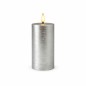 Uyuni LED candle color Silver 78 mm x 152 mm