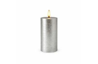 Uyuni LED kaars kleur Zilver 78 mm x 152 mm