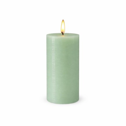 Bougie LED Uyuni couleur Peyote green 78 mm x 152 mm