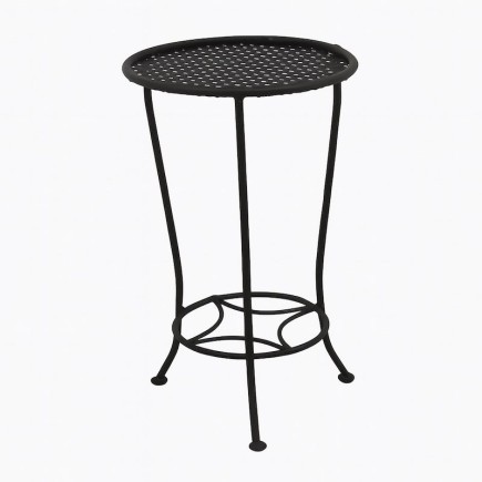 Table d’appoint en – Ø 30 cm | H 55 cm  fer Cornwall Black