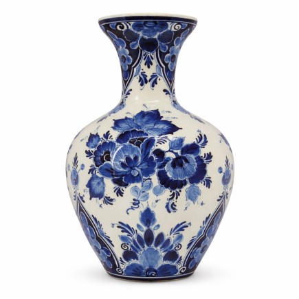Delft Blue Vase Regina – Hand Painted