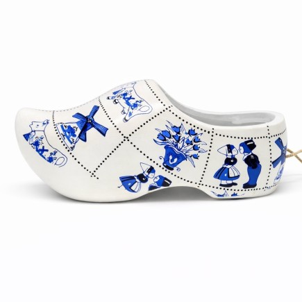 intage clog – Delft blue look