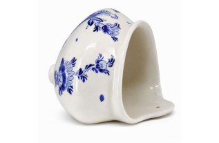 Vide-poche mural Delft bleu vintage – peint à la main