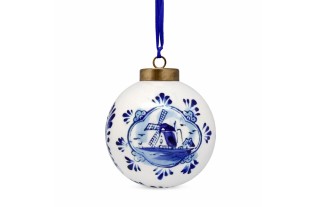Delft Blue Christmas Ornament – hand-painted
