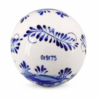 Delfts blauwe kerstbal – handgeschilderd