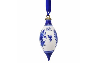 Delfts blauwe kerstpegel – handgeschilderd