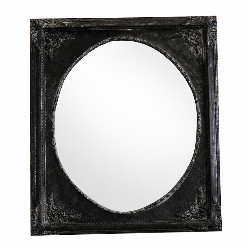 Miroir baroque – Cornwall Black & Silver