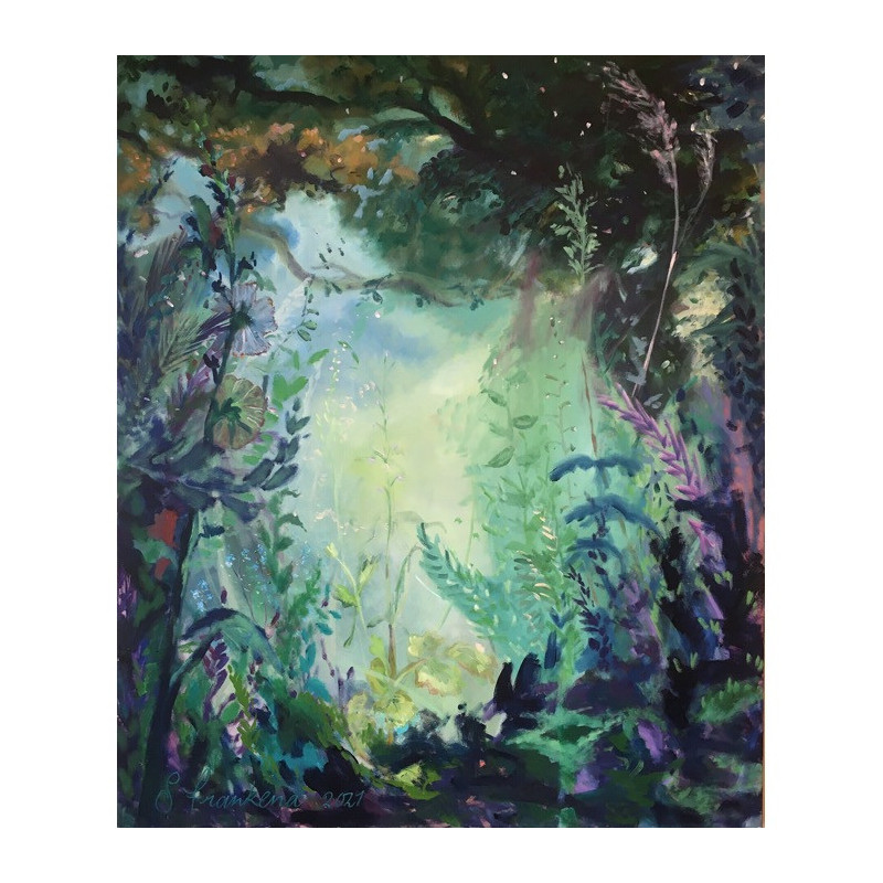 Garden Dance 120 × 100 cm | Olieverf op doek