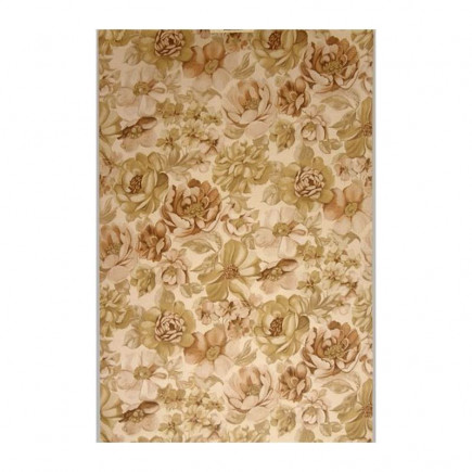 Vintage Wildflower Garden Wallpaper in warm earth tones