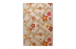 Papier peint Vintage Pop Garden Grid – années 60 / 70