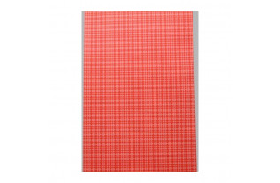 Vintage Coral Micro Check Behang – jaren 70