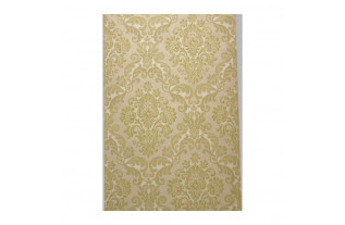 Vintage Olive Damask Wallpaper – classic 1960s / 1970s ornament