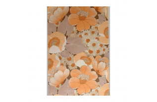Papier peint Vintage Peach Blossom Garden – fleurs années 60 / 70