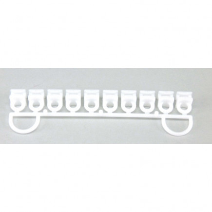 Curtain Rail Gliders DCS 1195 – Wide Track White (strip of 10)