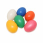 eggs plastic colored set 4 x 6 cm 6 pieces