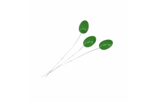 Groene mini-eieren op ijzerdraad 2 x 3 cm – set van 3 voor fijne paas- en voorjaarsdecoratie