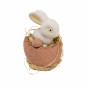 Easter bunny ceramic with straw H 15 x 12 cm