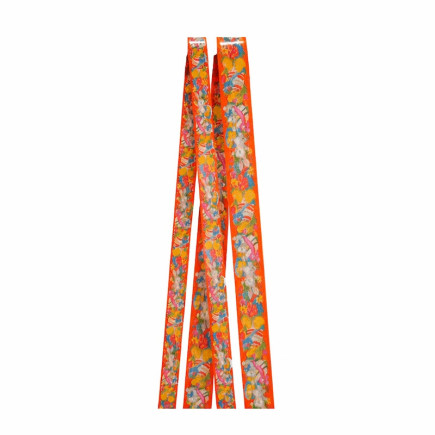 ruban de Pâques orange 2 à  3 cm de large longueur 5 mètres