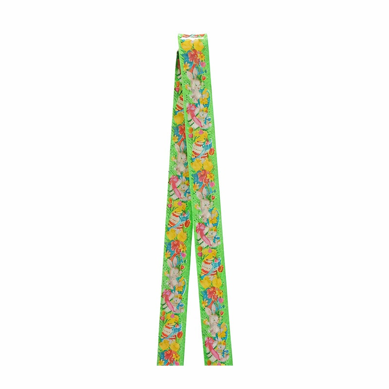 Easter ribbon of paper color green width 19 mm