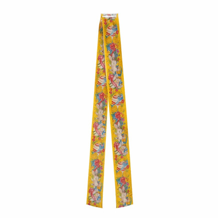 ruban de Pâques en papier couleur jaune largeur 30 mm