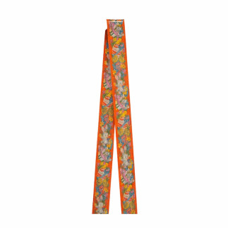 ruban de Pâques en papier couleur orange largeur 30 mm