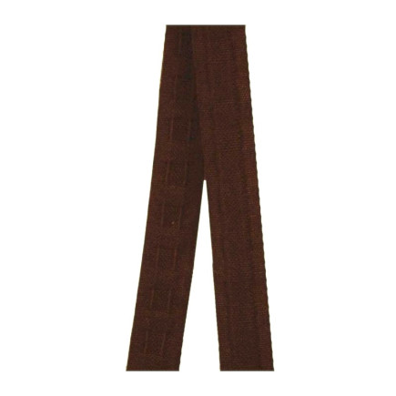 Ruban fronceur type ruflette 25 mm pour rideaux couleur brun foncé