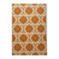 Vintage Retro Wallpaper – mandala medallion motif in orange on cream Vintage Retro Wallpaper – mandala medallion motif in orange on cream