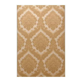 Vintage Retro Wallpaper – luxury baroque damask in warm gold on cream