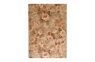 Vintage Retro Behang – romantisch bloemenmotief in Umber Brown, Cyprus White en Namibian Sand