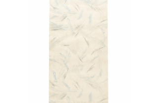 Last roll of vintage 1980s foam vinyl wallpaper with a soft abstract pattern