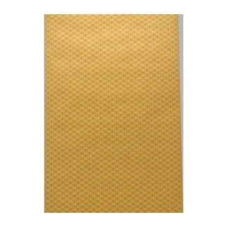 Vintage Retro Wallpaper – fine micro print in warm ochre yellow with a graphic motif
