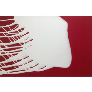 Geert Jan Jansen – Splash 9142 blanc sur rouge