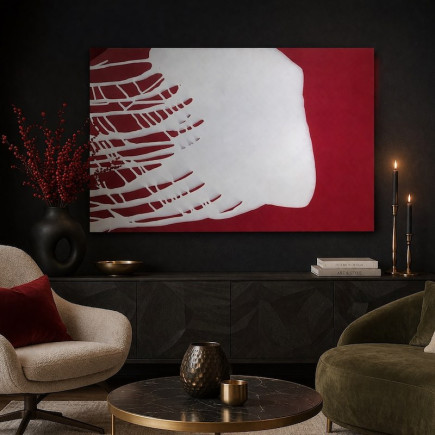 Geert Jan Jansen – Splash 9142 blanc sur rouge