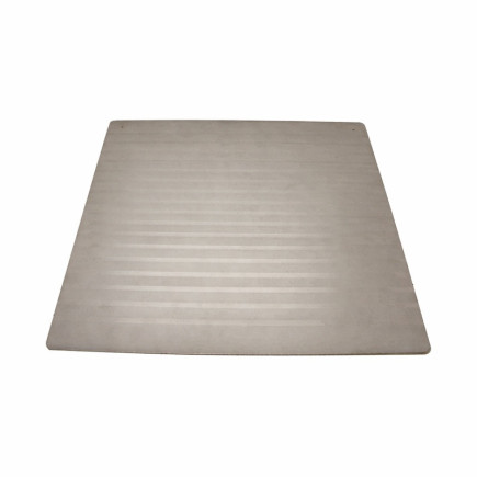 Mirror plate matte & gloss stripes – 37 x 37 cm with felt backing