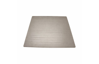Mirror plate matte & gloss stripes – 37 x 37 cm with felt backing