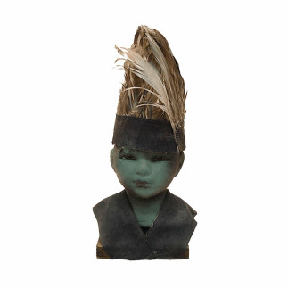 Decorative figure “Indian” black – 29 cm high
