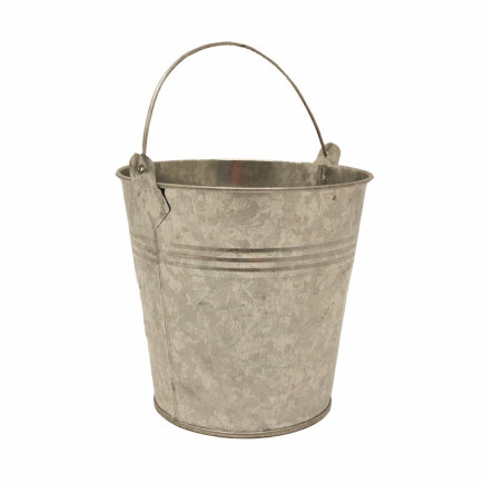 Zinken emmer met handvat – 12 cm hoog