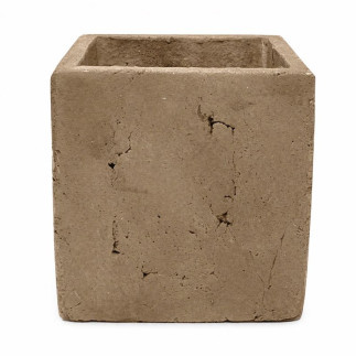 Bloempot van steen vierkant – 20 x 20 cm, hoogte 20 cm
