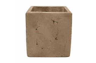Bloempot van steen vierkant – 20 x 20 cm, hoogte 20 cm