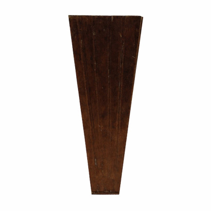 Zinc flower vase with copper look