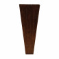 Zinc flower vase with copper look