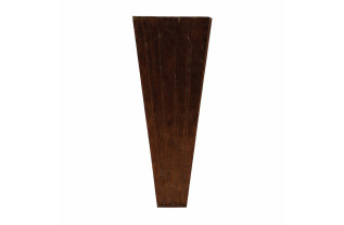 Zinc flower vase with copper look