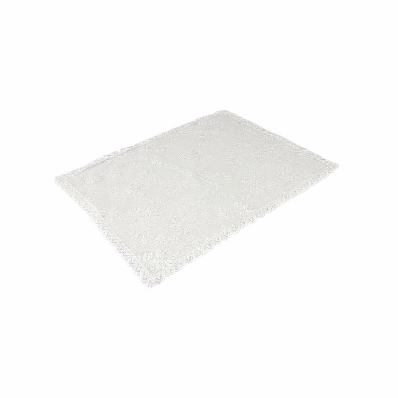 Decorative cloth white with lace – 35 x 48 cm