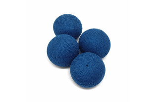 Textile balls dark blue – Ø 60 mm, set of 4