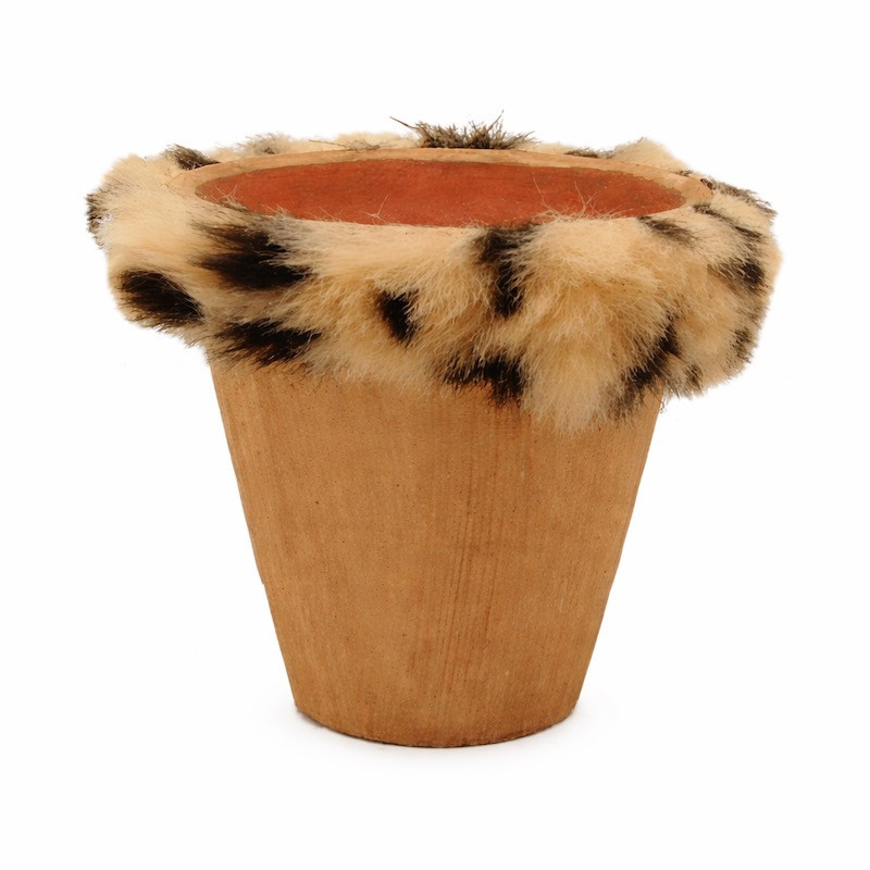 Flower pot with tiger motif rim – available in 10 cm and 16 cm