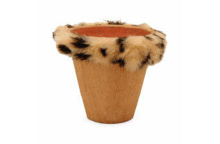 Pot de fleurs avec bord motif tigre – disponible en 10 cm et 16 cm