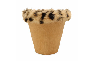 Flower pot with tiger motif rim – available in 10 cm and 16 cm