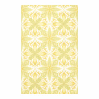 Papier peint Vintage Sunflower Geo – motif rétro jaune et vert